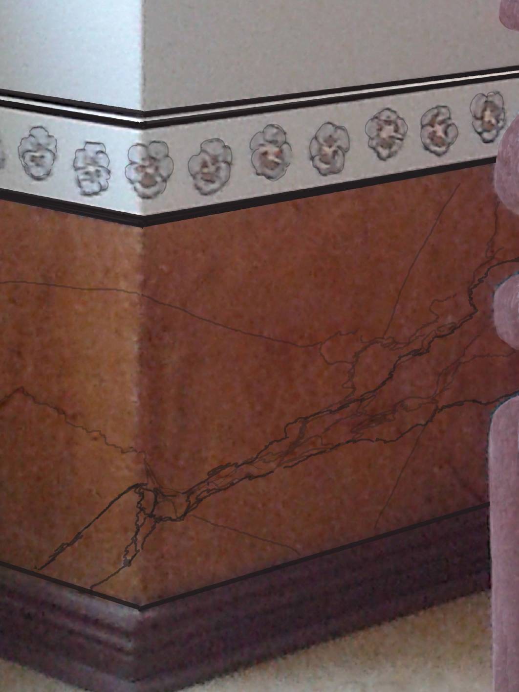 Marmorimitation, Marmorierung, Deckenmalerei, Kalkspachtel, Spachteltechnik, Schablonentechnik, Jugendstil  Treppenhaus, Treppenhaus Berlin, Gründerzeit Treppenhaus Berlin, Malerarbeiten Berlin, Maler Berlin, Restaurierung Berlin, Schablonen, Lasur, Lasuren, Kreuzberg, Prenzlauer Berg